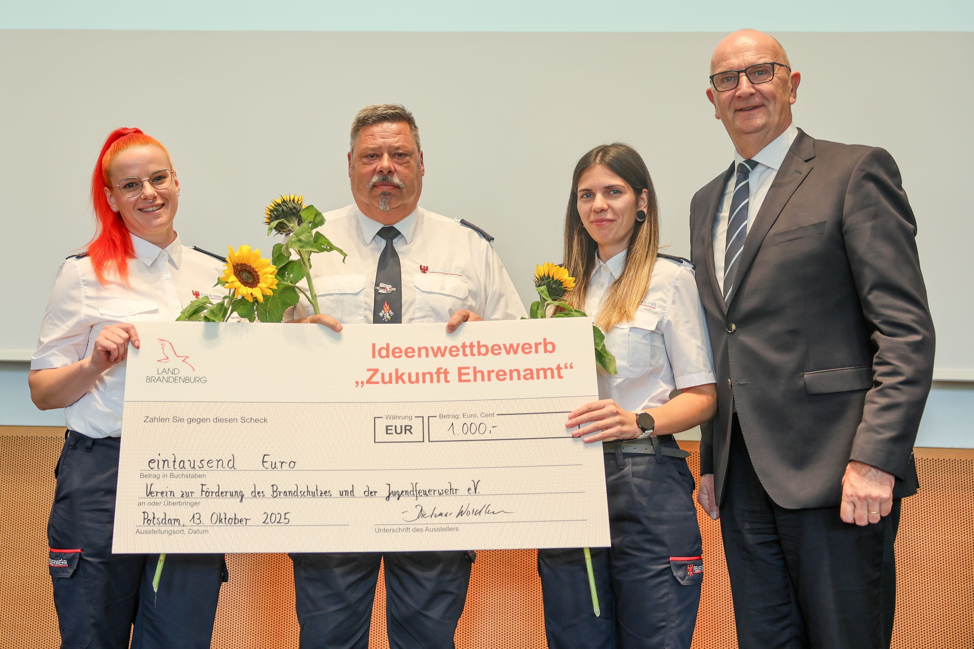 Freiwillige Feuerwehr Finsterwalde erhält Zukunftspreis