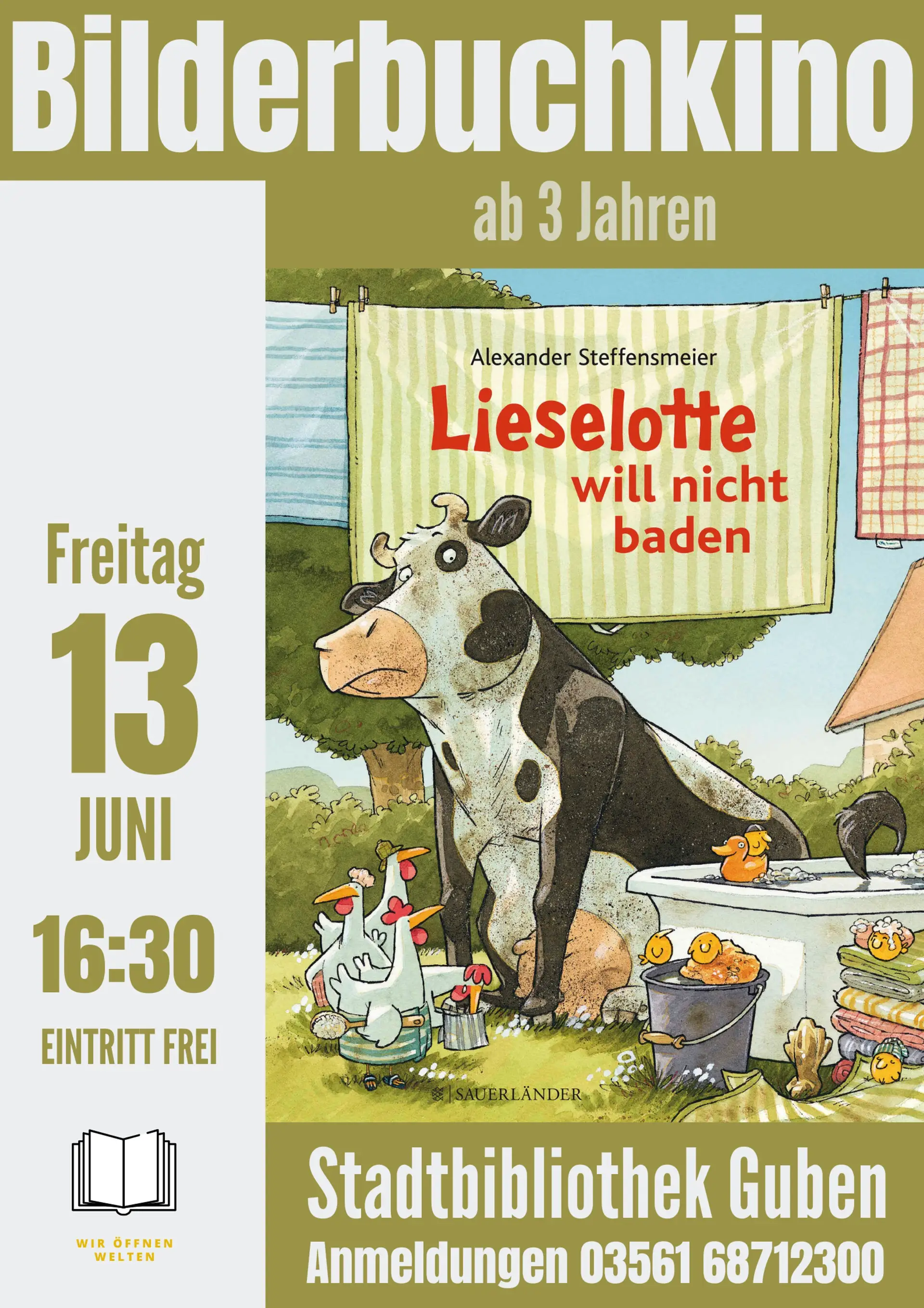 Lustiges Bilderbuchkino für Kinder in Guben