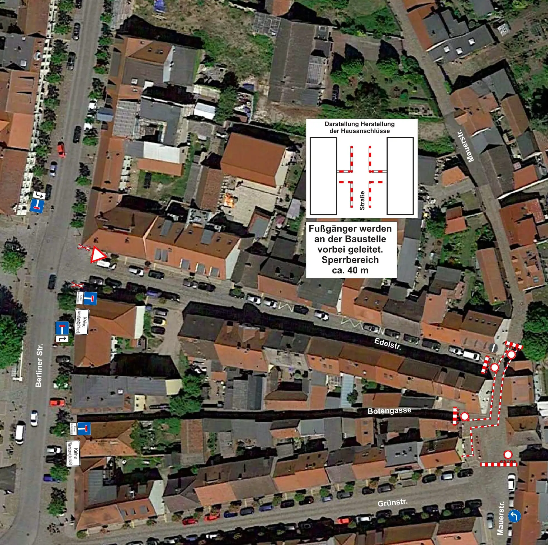 Stromleitungen in der Mauerstraße werden erneuert