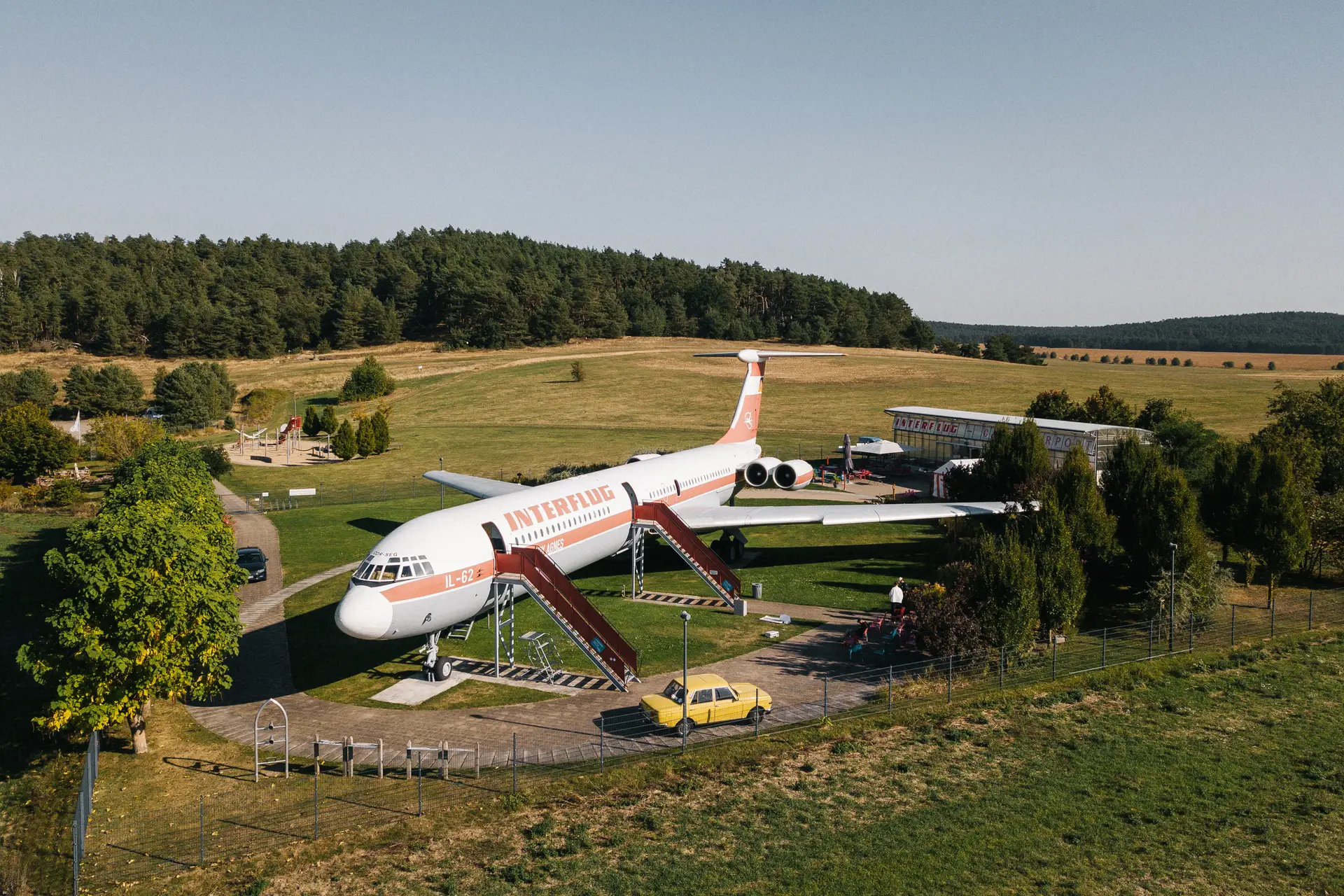 Das Flugzeug „Lady Agnes“ in Stölln.